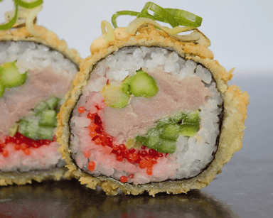 #16 Futomaki: z Tuńczykiem, szparagami, rol w Tempurze